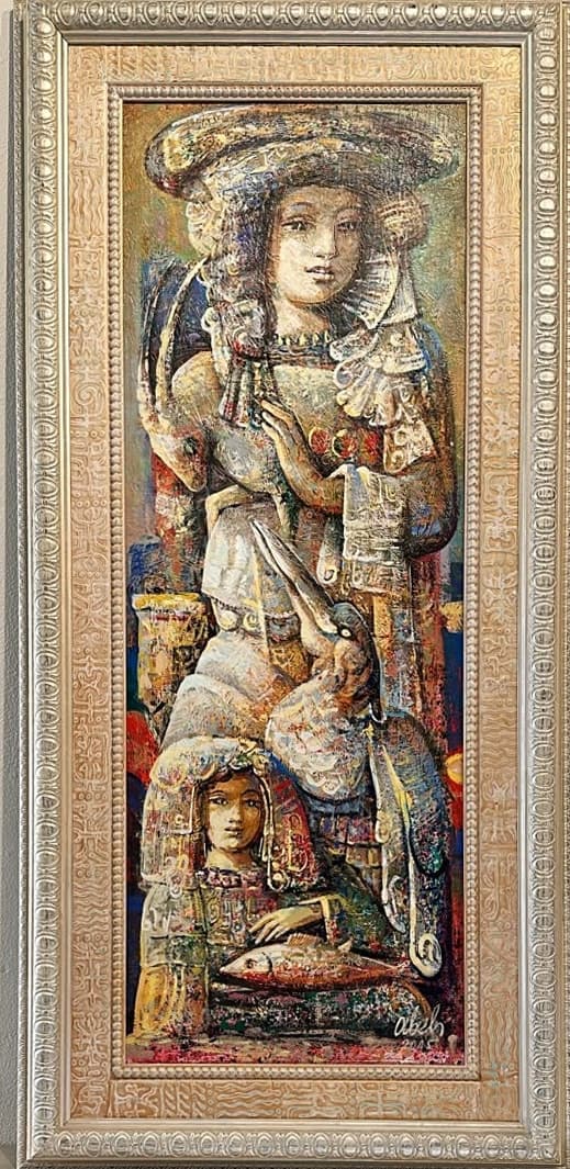 Abundance — Oil on canvas, 110 × 45 cm (2005). Abel Karen Kazinyan.