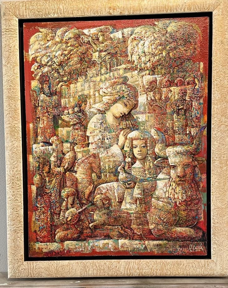 Motherhood — Oil on canvas, 92 × 73 cm (2010). Abel Karen Kazinyan.