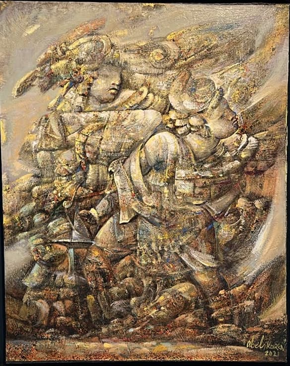 Wind and Mist — Oil on canvas, 92 × 73 cm (2021). Abel Karen Kazinyan.
