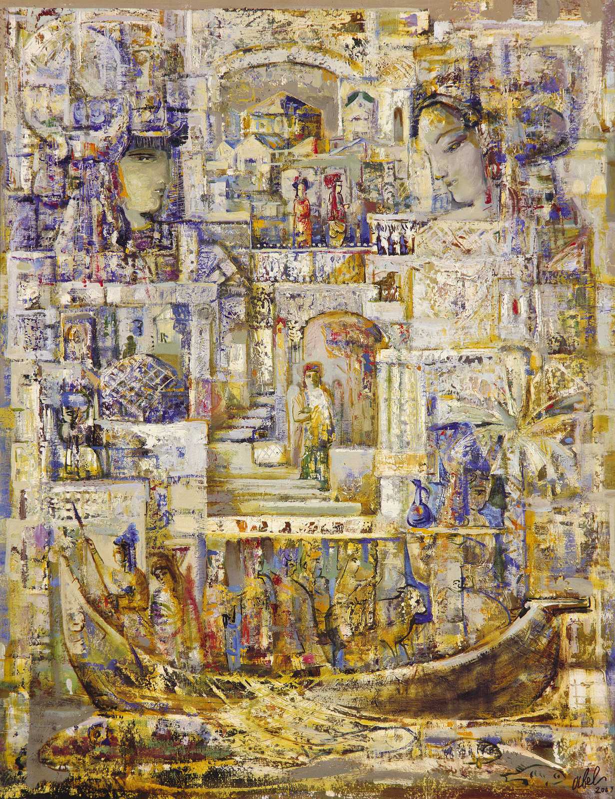 Painting — Mixed media on canvas (2011). Abel Karen Kazinyan.