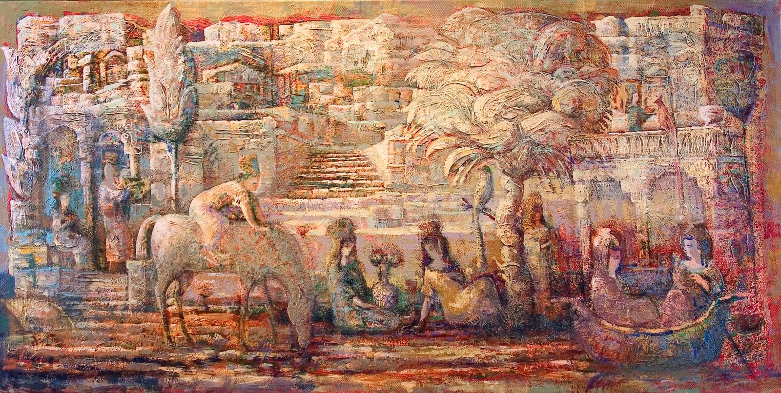 Painting — Mixed media on canvas (1999). Abel Karen Kazinyan.