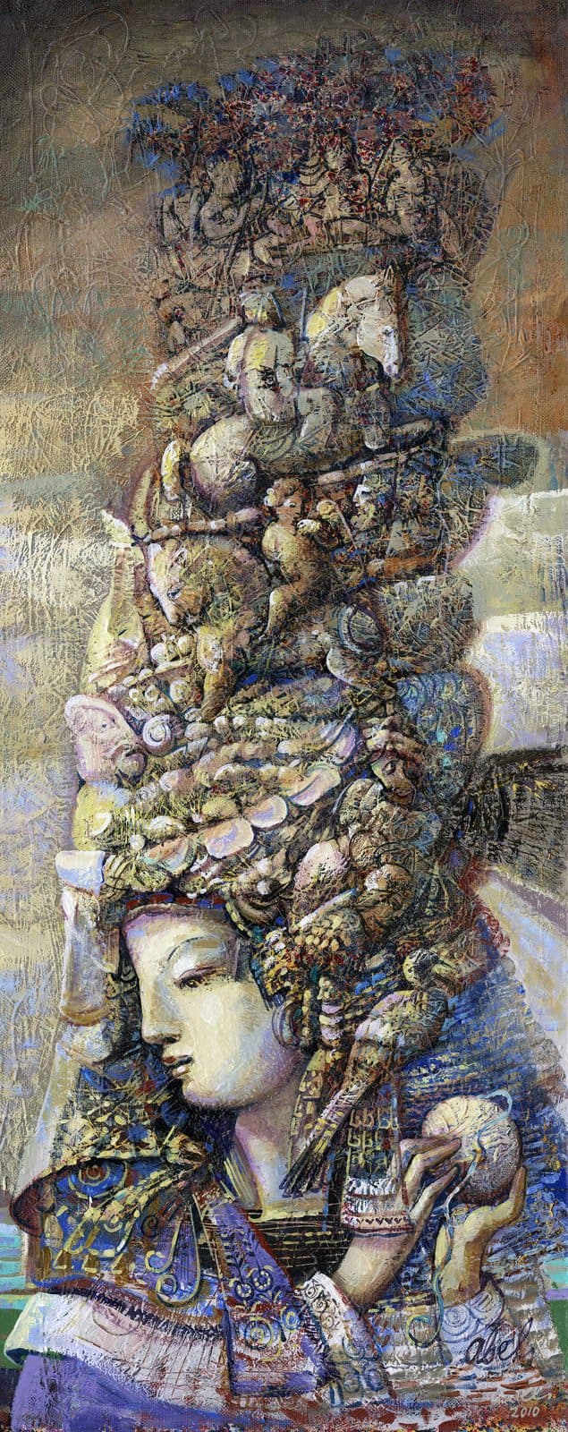 Painting — Mixed media on canvas (2005). Abel Karen Kazinyan.